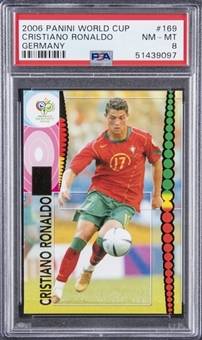 2006 Panini World Cup Germany #169 Cristiano Ronaldo - PSA NM-MT 8